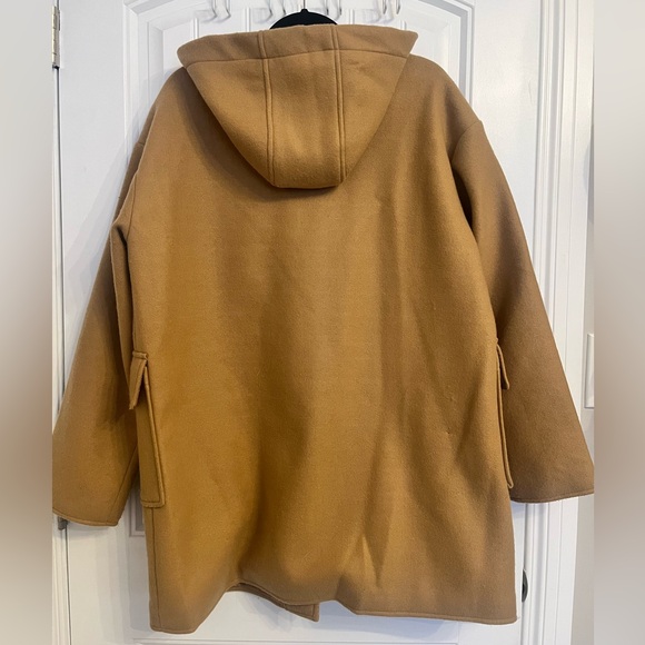 Women's Tan Duffle Coat - Picture 3 of 6